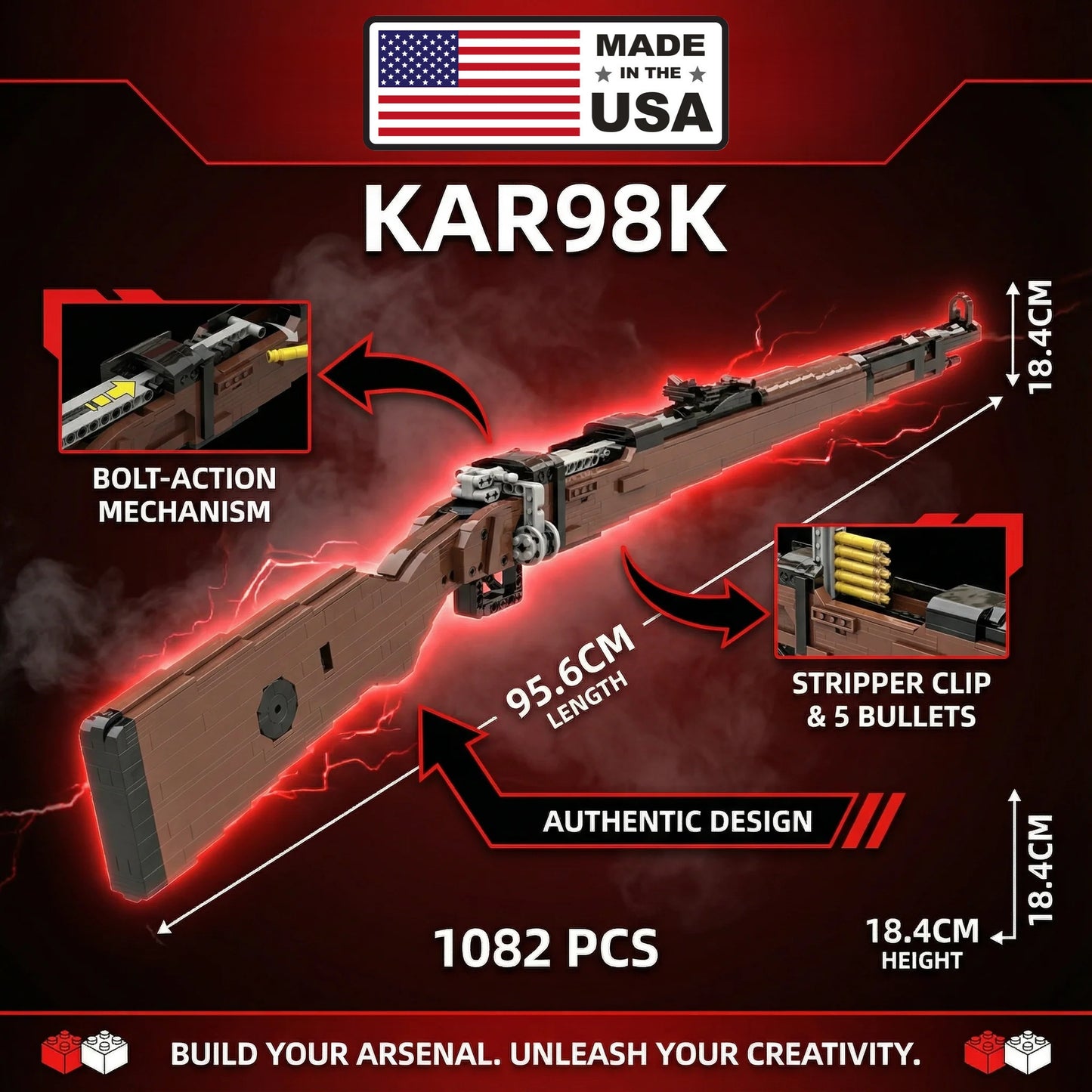 Apicello™ Functional Kar98K 1000+ PCS