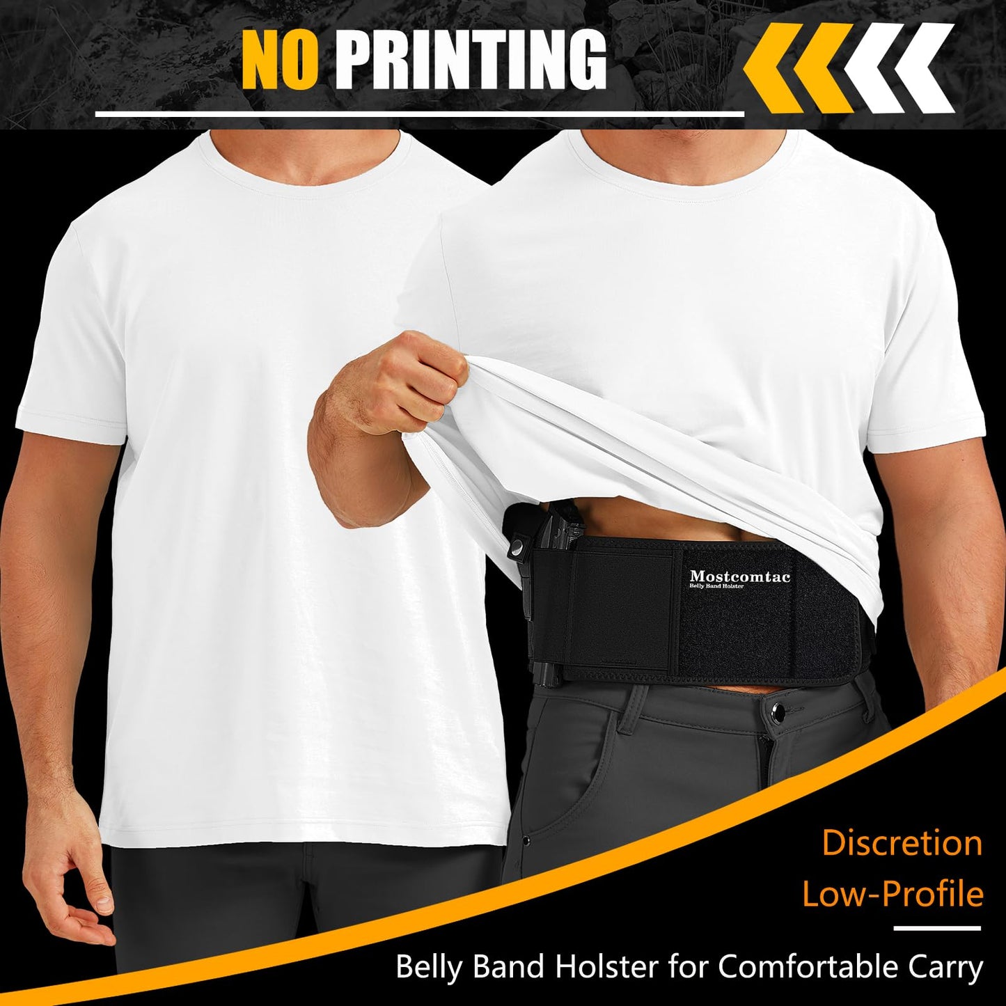 👍🔫Belly Band Holster for Men & Women - Comfortable Carry Gun Holster
