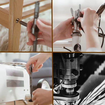 DIY screwdriver 24 in 1, switchable screwdriver shape to adapt to various home repairs, cool home repair tool box, compact and portable, does not take up space ratchet screwdriver