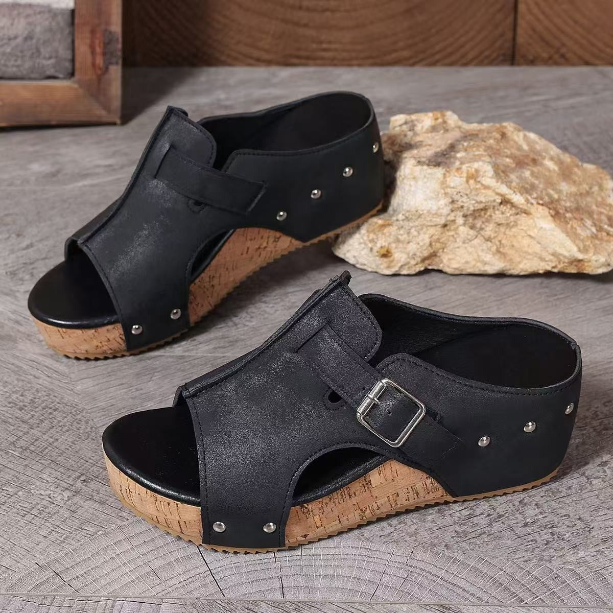 👠🩴Women’s RetroBay Buckle Peep