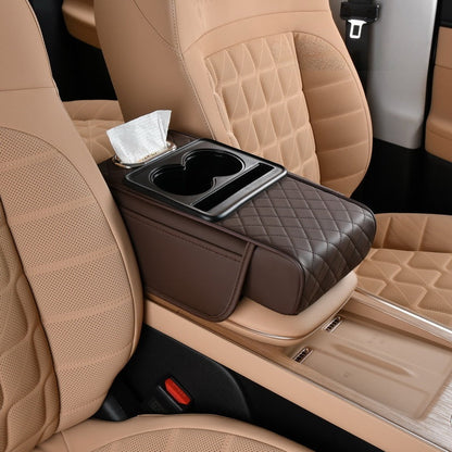 Multifunctional PU Leather Car Armrest Box Mat