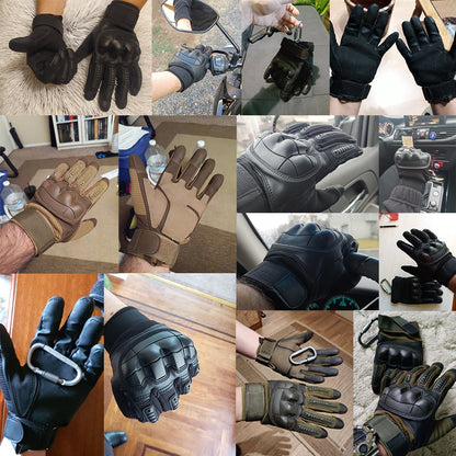 🖐️ Tactical Full Finger Gloves 🛡️ Soft Knuckle Protection + Touch Screen – Durable, Comfortable & Ready for Action! 💥🔥