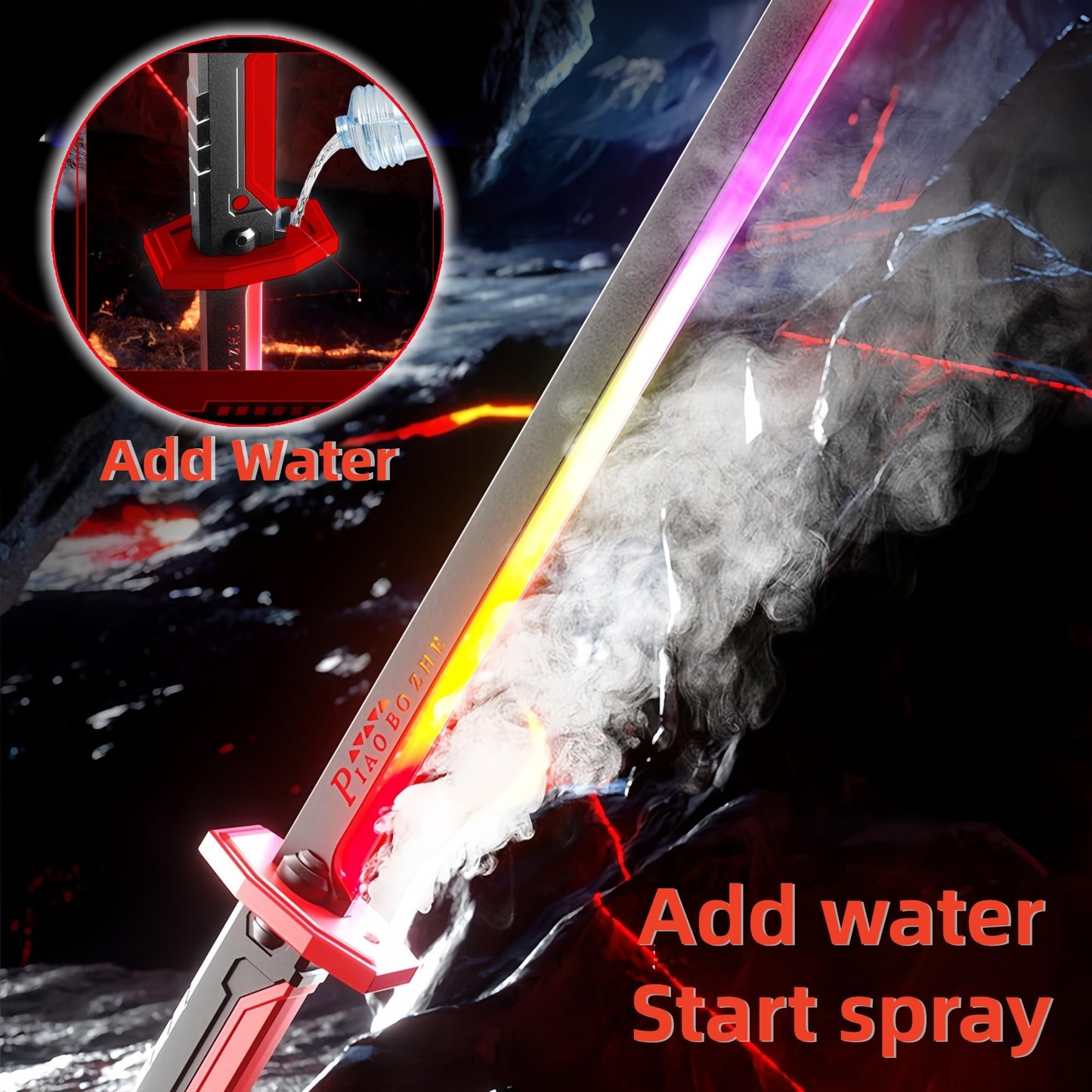 Lightsaber 7 Color Glowing Spark Sword