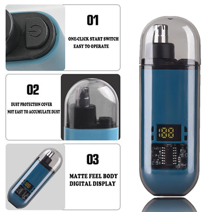 💇‍♂️ Groom with Precision -✨ Ultimate 2-in-1 Nose Hair Trimmer - For Effortless, All-Day Comfort!