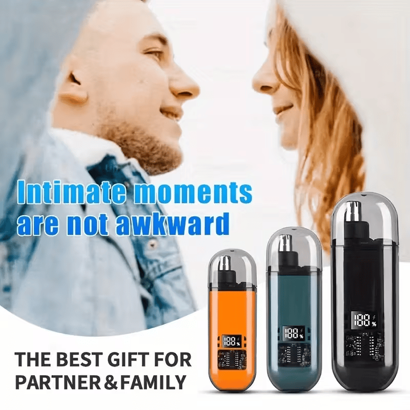 💇‍♂️ Groom with Precision -✨ Ultimate 2-in-1 Nose Hair Trimmer - For Effortless, All-Day Comfort!