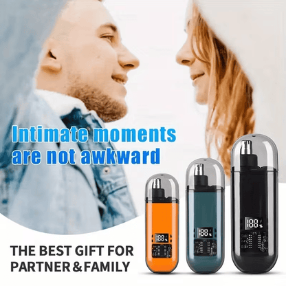 💇‍♂️ Groom with Precision -✨ Ultimate 2-in-1 Nose Hair Trimmer - For Effortless, All-Day Comfort!