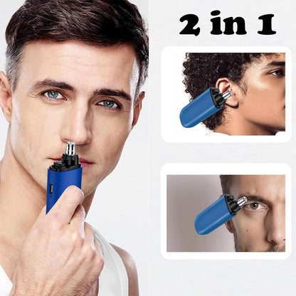 💇‍♂️ Groom with Precision -✨ Ultimate 2-in-1 Nose Hair Trimmer - For Effortless, All-Day Comfort!