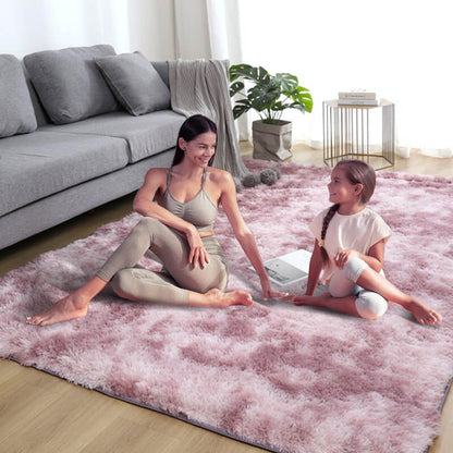 Gradient Color Plush Floor Mat💞Suitable for all seasons💞Easy to clean