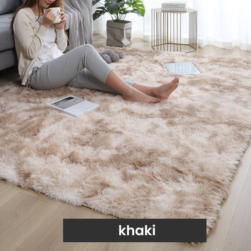 Gradient Color Plush Floor Mat💞Suitable for all seasons💞Easy to clean
