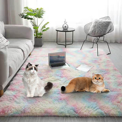 Gradient Color Plush Floor Mat💞Suitable for all seasons💞Easy to clean