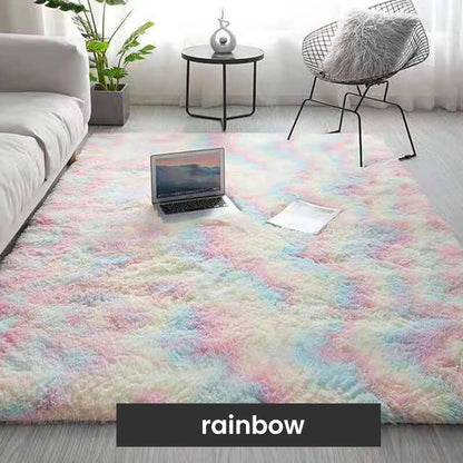 Gradient Color Plush Floor Mat💞Suitable for all seasons💞Easy to clean