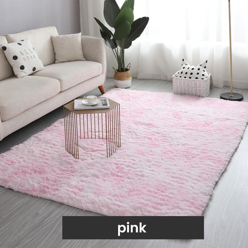 Gradient Color Plush Floor Mat💞Suitable for all seasons💞Easy to clean